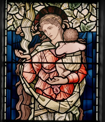 Nächstenliebe (Detail) von Edward Coley and Dearle Burne Jones